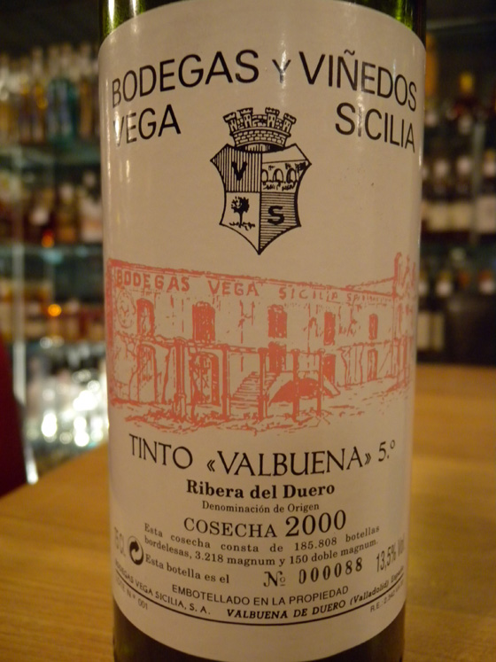 Vega Sicilia Valbuena 5° 2000