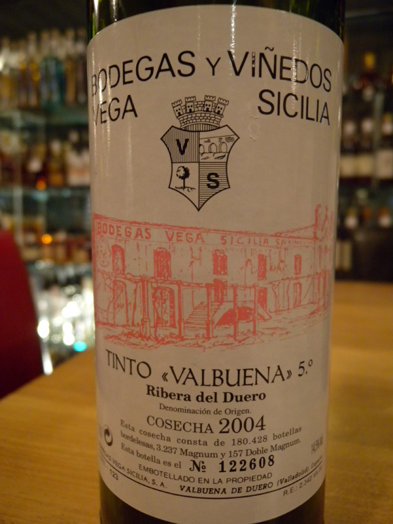 Vega Sicilia Valbuena 5° 2004