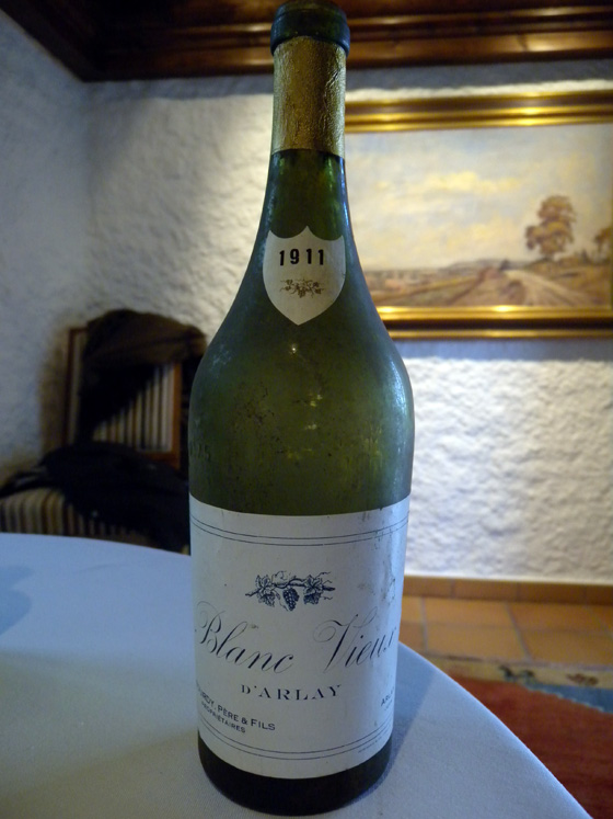 Vieux blanc d'Arlay 1911 du Domaine Bourdy