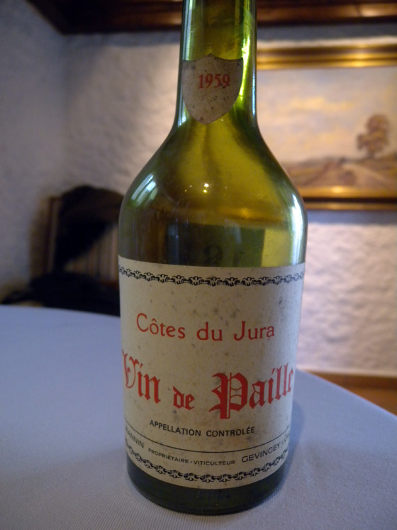 Vin de Paille 1959 de R Jeannin