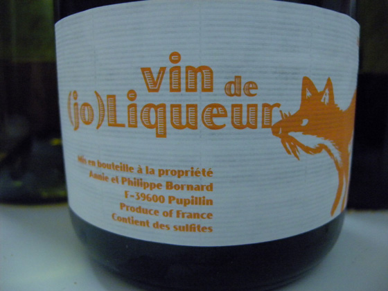 Vin de (jo)Liqueur de Philippe Bornard