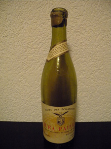 Vin de paille du jura vers 1950-60, Cave des Echansons mise Bouveret