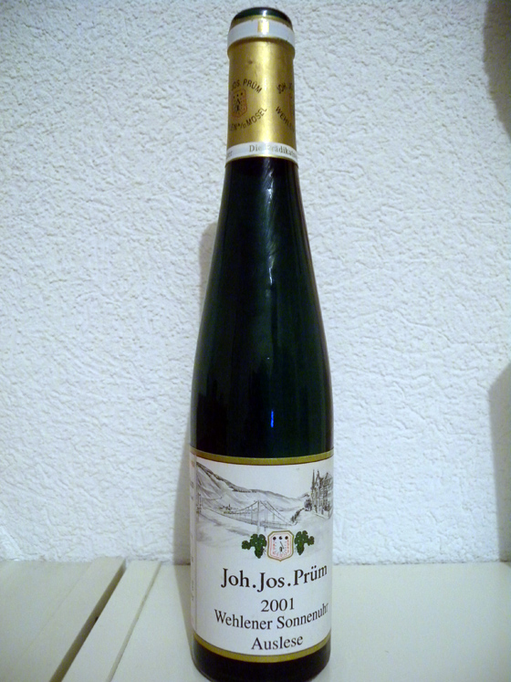 Wehlener Sonnenuhr Auslese GK 2001  JJ Prüm