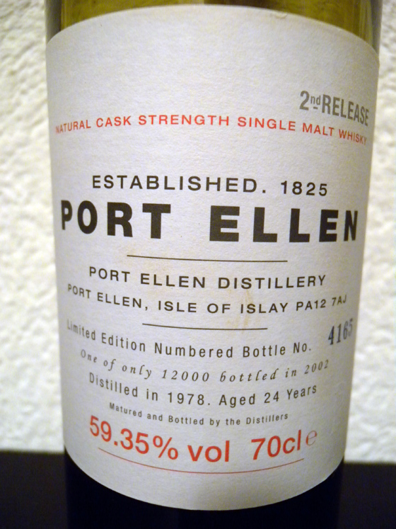 Whisky Port Ellen 2ème embouteillage Single Malt 1979 bt n° 4165