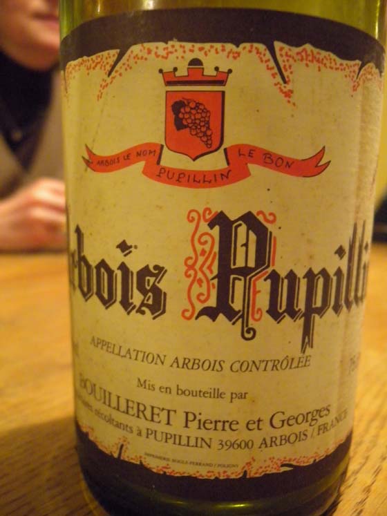 arbois pupillin rouge de Pierre et Georges  Bouilleret 1989 étiquette