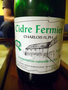 cidre fermier Charlois