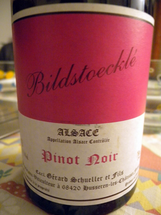 pinot noir Bildstoecklé 2006 de Schueller