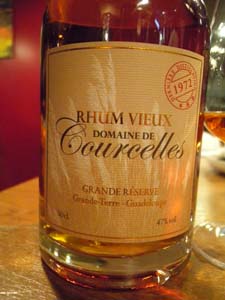 rhum vieux de Courcelles 1972