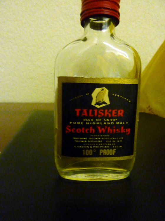 talisker 100° proof CC étiquette noire