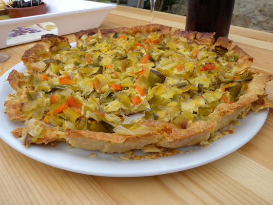 tarte préparée par Anne