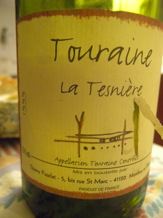 vin blanc de Touraine La Tesnière 1999 de Thierry Puzelat