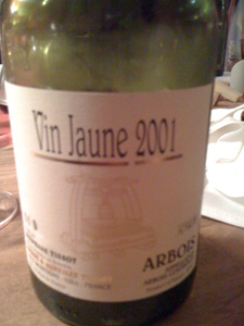 vin jaune 2001 de Stéphane Tissot